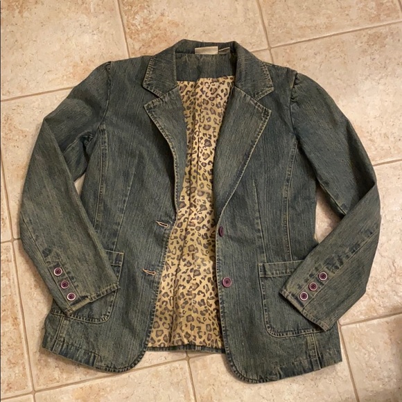 jeanology collection Jackets & Blazers - Jeanology Collection Denim Blazer, Size 10